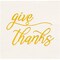 50 Pack Thanksgiving Cocktail Napkins Party Supplies Table Decorations, Give Thanks (5 x 5 In)
